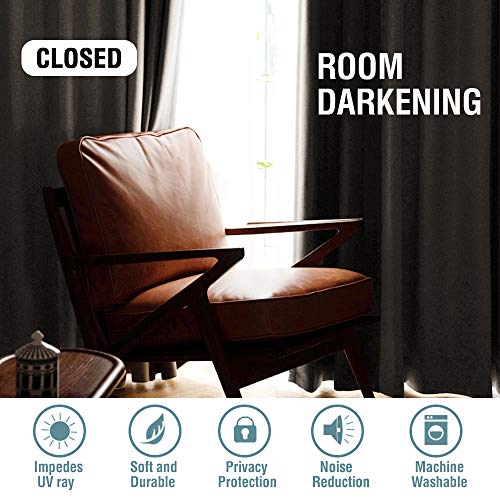 H.VERSAILTEX Room Darkening Velvet Curtains for Bedroom, 63 Inch, Taupe - color: Taupe, size: 52"W x 63"L (Pack of 2)