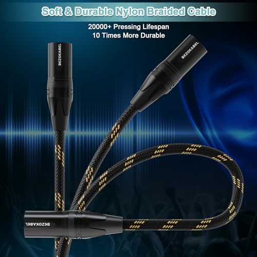 XLR to 1/4 inch (6.35mm) 25ft 2packs, XLR Male to 1/4 Male - size: 25ft 2Pack, style: XLR Male to 6.35