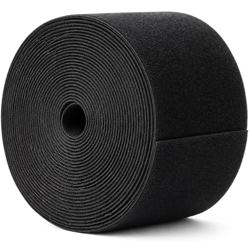 WILLBOND 2 Inch X 12 ft 1 Roll of Heavy Duty Industrial Hook and Loop Strap Roll, Reusable Nylon Cable Management Strap for Server Rack, Workshop, HVAC Wiring, Cable Organizer Wrap - size: 2 Inch X 12 ft