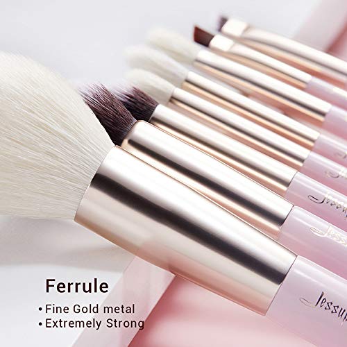 Jessup Makeup Brushes Set Professional Makeup Brush Eyeshadow Blending Powder Foundation Blusher Concealer 25pcs with Cosmetics Storage Box, Blushing Bride T295 - color: X-Blushing Bride+Storage Box