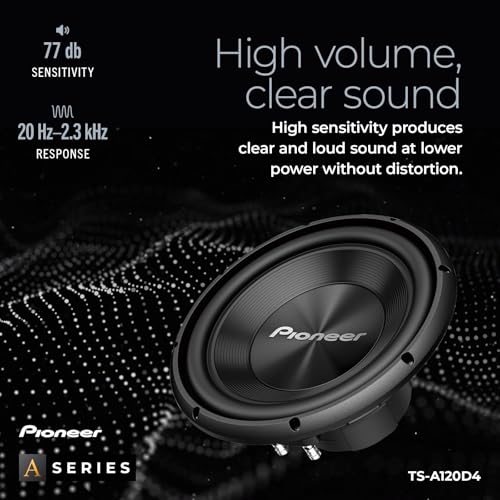 PIONEER A-Series TS-A120D4 12" Subwoofer 1500W Max - size: 12" - 1500W, style: Component Subwoofer