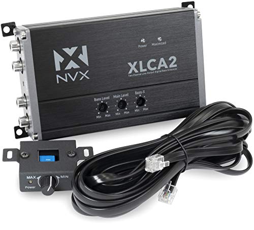NVX XLCA2 X-Series 2-Channel Line Out Converter Digital Bass Enhancer | With xBOOST and Remote Level Control - size: 2-Channel with xBOOST