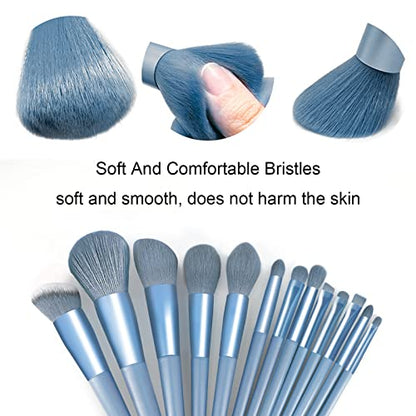 Koccido Makeup Brushes 22 Pcs Makeup Kit,Foundation Brush Eyeshadow Brush Make up Brushes Set (Blue, 22 Piece Set Large) - color: Sky-blue, size: 22 Piece Set Large