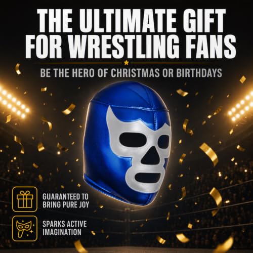Make It Count (Pick your) Youth Kids Children Lucha Libre Luchador Wrestling Mask (Kids - Fit) - style: Blue Demon