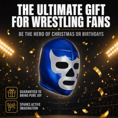 Make It Count (Pick your) Youth Kids Children Lucha Libre Luchador Wrestling Mask (Kids - Fit) - style: Blue Demon