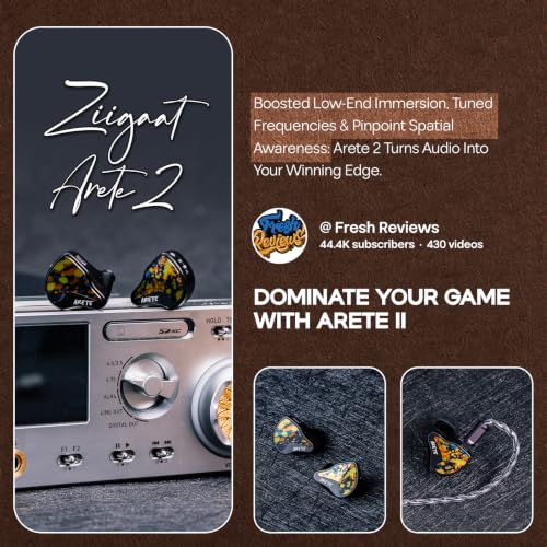 Linsoul ZiiGaat x Fresh Reviews Arete II 2nd 1DD+4BA Hybrid in Ear Monitor - color: Graffiti