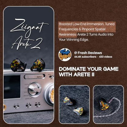 Linsoul ZiiGaat x Fresh Reviews Arete II 2nd 1DD+4BA Hybrid in Ear Monitor - color: Graffiti