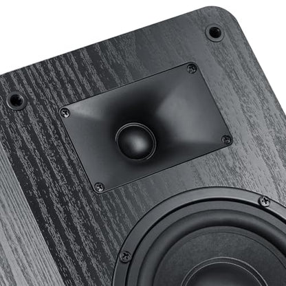 Saiyin 5" Woofer Passive Speaker, 40W x 2, 20mm Silk Dome Tweeter, 4 Ohm | Stereo Speakers with Enhanced Vocal Clarity, Passive Bookshelf Speakers for Home Audio, Receiver or Amplifier Required