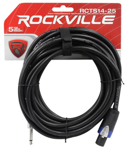 Rockville SPGN158 15" Passive 1600W DJ PA Speaker Pair with Party Stand LED