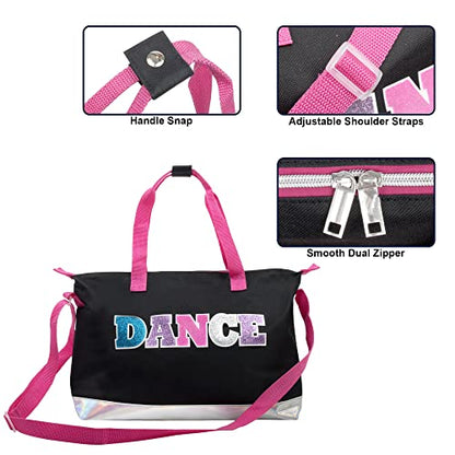 Garment Dance Shoulder Bags for Girls, Teen Dancers, Costumes, Boys | Holographic Glitter Dance Bag for Kids - color: Dance 2