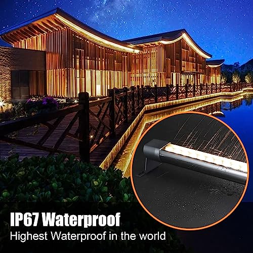 Outdoor Wall Washer Lights 2 Pack,36W 4000K Neutral White Wall Light,120V IP67 Waterproof 2ft Led Linear Wall Light Bar for Outdoor Indoor Building Sign, Hurches,Garden,Courtyards Lighting - size: 4000K 24Inch 2Pack