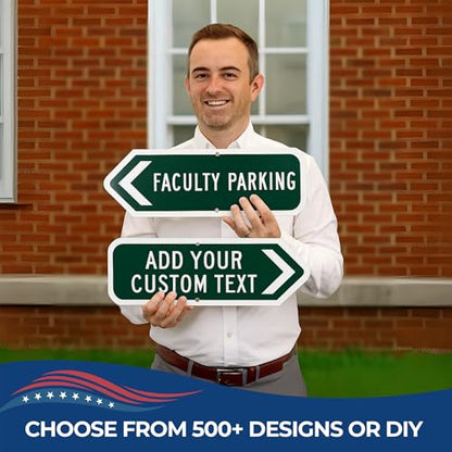 DC custom metal signs arrow signs for directions Right arrows Made in USA - color: Metal Arrow Sign - Right