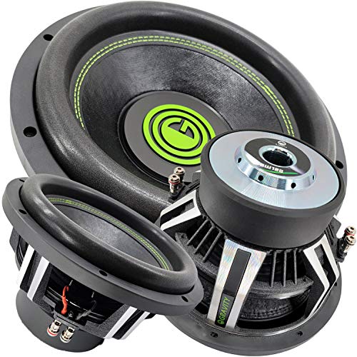 Gravity Car Vehicle Subwoofer Audio Speaker - 15 Inch Competition Grade Pressed Paper Cone, 2 Ohm DVC, Advanced Air Flow, 3500W Power for Stereo Sound System Warzone GW15D2 (1 Subwoofer) - size: 15 inch GW 2Ω