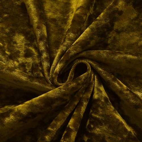 Lux Moss Green Crushed Velvet Curtains 2 Panel Set - 84 inches Long Room Darkening Luxury Distressed Velvet Rod Pocket Window Drapes for Living Room Bedroom 52" W x 84" L - color: Moss Green, size: 52"W x 84"L (Pack of 2)