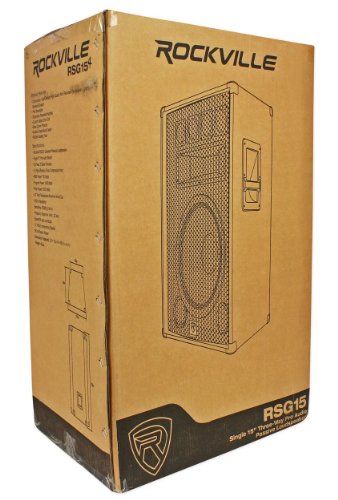 Rockville RSG15.4 15" 3-Way 4 Ohm Passive DJ/Pro Audio PA Speaker - style: 15" - 4 Ohm