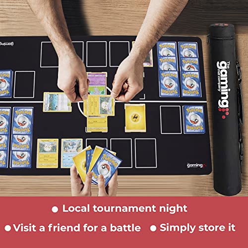The Gaming Mat Company Deluxe 19.7” x 3.6” TCG Playmat Tube & Carry Case for YuGiOh, Magic The Gathering, Pokemon TCG Gaming Mats - Mat Case Playmat Holder & Game Mat tube or Playmat Container - size: 19.7” (50cm)