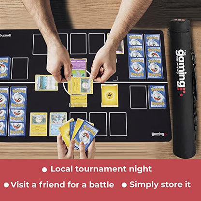 The Gaming Mat Company Deluxe 19.7” x 3.6” TCG Playmat Tube & Carry Case for YuGiOh, Magic The Gathering, Pokemon TCG Gaming Mats - Mat Case Playmat Holder & Game Mat tube or Playmat Container - size: 19.7” (50cm)