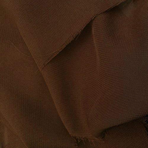 New Creations Fabric & Foam Inc, Polyester See Through Chiffon Backdrop Drape Curtain Panel (Brown, 5 Feet Wide x 9 Feet High, 1 Panel) - color: Brown, size: 5 Feet Wide x 9 Feet High, 1 Panel