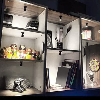5V 조도 조절 가능한 LED 미니 스포트라이트, 2m(6.5피트) 케이블, 주얼리/실내 그림/예술/모델 디스플레이 조명, 주얼리 캐비닛, 입구, 테이블 선반용 USB 전원 스포트라이트(포지티브 화이트 6000K, 2팩) - color: 포지티브 화이트 6000K, size: 2개