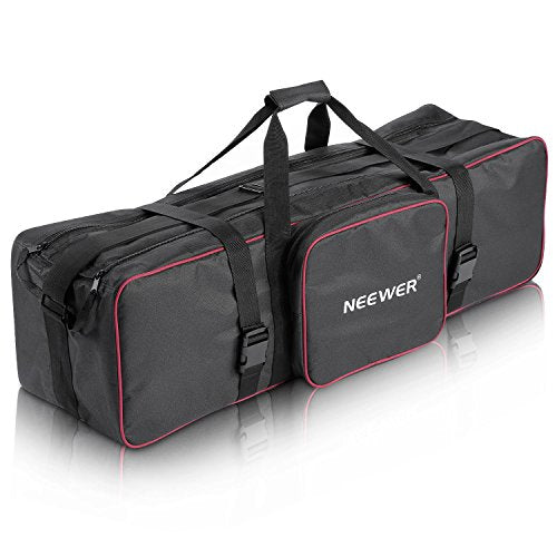 Neewer® 35"x10"x10"/90 x 25 x 25 cm Photo Studio Equipment Large Carrying Bag with Strap for Tripod Light Stand and Photography Lighting Kit(CB-05) - style: 35"x10"x10"/Black+red