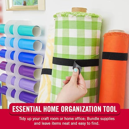 VELCRO Brand VEL-30768-AMS Wide Straps 1 in x 30 ft Roll | Cut to Length, Reusable Self-Gripping Tape | Bundle Poles, Wood, Pipes, Lumber, Garage Organization for Tool Handles Hoses, More | Black, 1in - size: Wide 1in