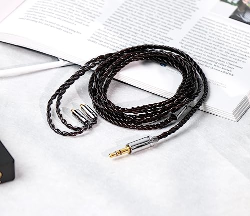 Linsoul Tripowin Mirage IEM Cable,30AWG OCC 4N HiFi IEM Upgrade Replacement Cable, with 3.5mm Audio Jack for in-Ear Monitor Audiophile Musician(MMCX) | 30AWG OCC, with 3.5mm Audio Jack for in-Ear Monitor Audiophile Musician, MMCX - size: MMCX