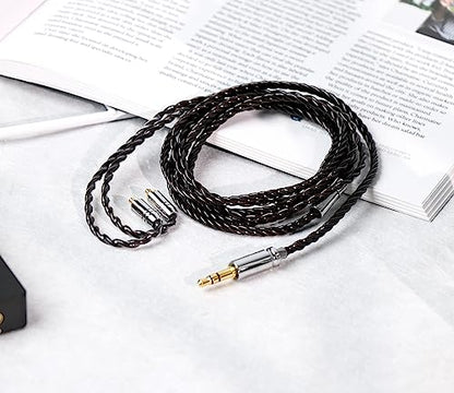 Linsoul Tripowin Mirage IEM Cable,30AWG OCC 4N HiFi IEM Upgrade Replacement Cable, with 3.5mm Audio Jack for in-Ear Monitor Audiophile Musician(MMCX) | 30AWG OCC, with 3.5mm Audio Jack for in-Ear Monitor Audiophile Musician, MMCX - size: MMCX