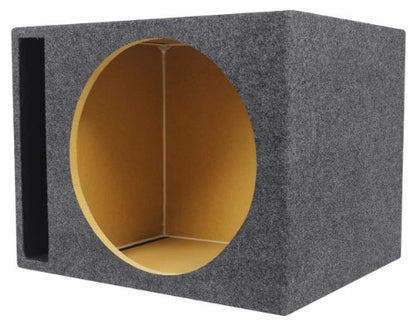 Rockville RSV15 15" Vented Car Audio Subwoofer Box, 2.6 Cu Ft Enclosure | 3/4" USA MDF, Tuned 32Hz, Gold Spring Terminals, Glued / Stapled / Sealed, Made in USA, Black Carpet