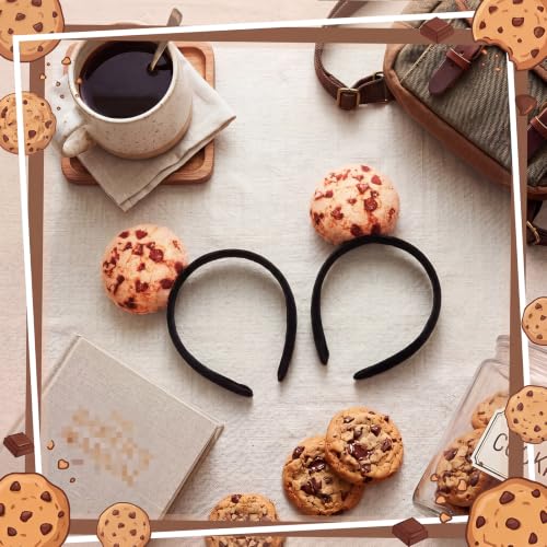 Knitgrip 2 Pcs Pickle Headband Funny Costume Accessories,Cookies | Cookies Hats for Adults Women, Halloween Party Dress Up, Novelty Headwear for Theme Events, Realistic Green Veggie Design - style: Cookies
