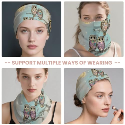 Art Owl Women's Slouchy Beanie Hat Cute Turban Hats Cancer Headwear Caps Baggy Skull Sleep Scarf - color: Art Owl