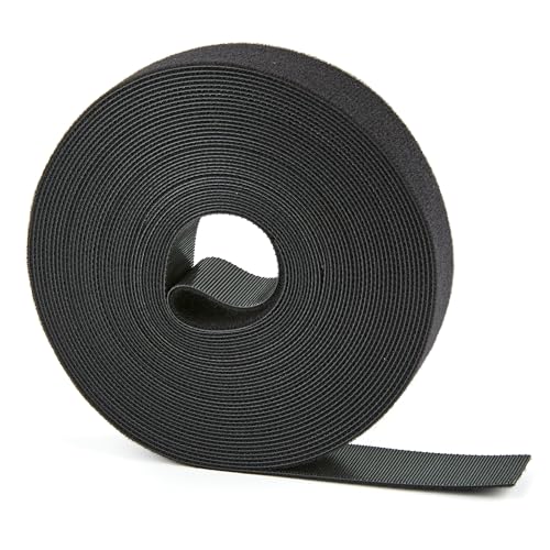 10 Yards x 3/4 inch Hook and Loop Roll, Reusable Fastening Cable Ties, Multi-Purpose Cable Management Wire Ties Cable Straps for Organizing Home, Office and Data Centers - color: 3/4inch-10yd