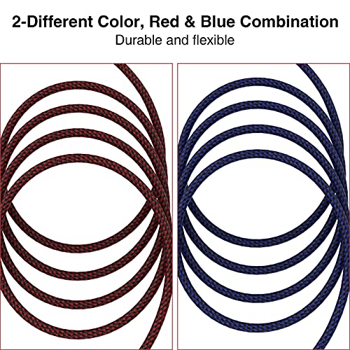 XLR Female to 1/4 Inch Cable 15 ft 2Pack, Nylon Braided Microphone Cable 6.35mm TRS to XLR Female Balanced Cable Compatible with Shotgun Microphone, Recording Studios and More - size: 15Feet-2Pack
