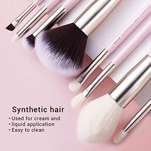 Jessup Makeup Brushes Set Professional Makeup Brush Eyeshadow Blending Powder Foundation Blusher Concealer 25pcs with Cosmetics Storage Box, Blushing Bride T295 - color: X-Blushing Bride+Storage Box