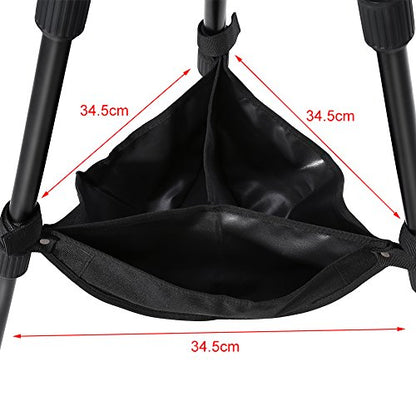 Tripod Weights Stone Bag, Tripod Stone Bag, Video Sand Bag, Black Universal Heavy Duty Tripod Boom Stand Stabilizer Stone Bag Photography Tackle Accessory for Tripod Easel Light Stand Photography