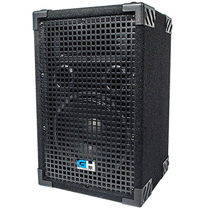 Grindhouse Speakers - GH8L-Pair - Pair of Passive 8 Inch 2-Way PA/DJ Loudspeaker Cabinet - 500 Watt each Full Range PA/DJ Band Live Sound Speaker - size: Pair
