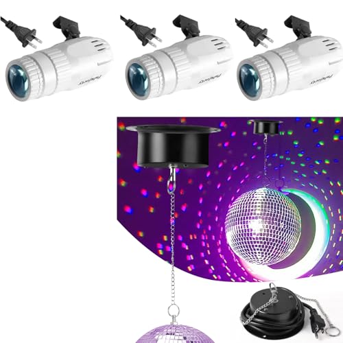 Multicolor Pinspot Light & 3 RPM Motor