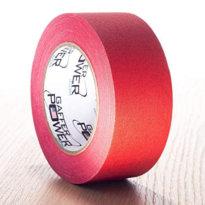 Line Marking Tape Bundle - Premium Grade Gaffers Tape, Made in America. Fluorescent Yellow and Red Rolls to Mark Your Floors with Bright Colors. Removes Easily Without Leaving Residue.