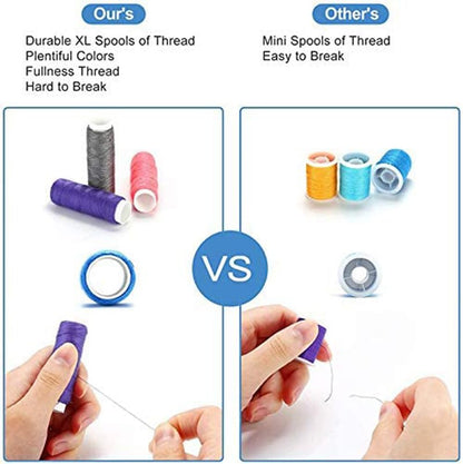 Mini Sewing Kit for Adults & Beginners, Portable Sewing Supplies with, Threads, Buttons & Seam Ripper – Travel & Home Small Sewing Kit with Thread and Needle, Valentine's Day Gift for Mom & Grandma - color: N - 74