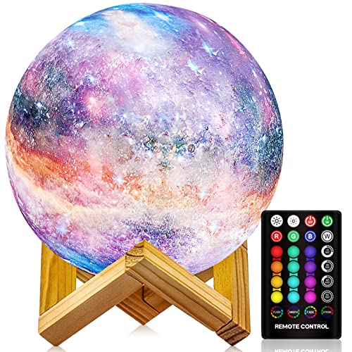 Moon Lamp, Night Light, 16 Colors Galaxy Lamp with Timer/Dimming, 4.8 inch - size: 4.8 inch