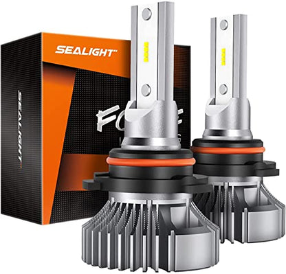 SEALIGHT 9006 Fog Light Bulbs, 400% Brightness 9006 HB4 Fog Lights LED Bulb, 6000K White 9006 Fog Lights for Car, 50,000 HRS Lifespan Replacement Fog Light Bulbs, IP68 Waterproof, Pack of 2 - color: White, size: 9006