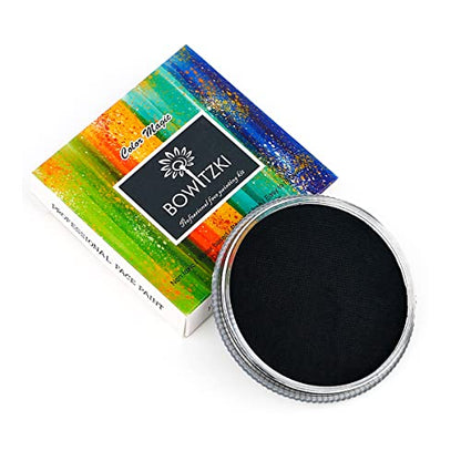 Bowitzki 30g Professional Face Paint Body Paint Water Based Face painting Makeup for Adults Split Cake Single Color - Metallic silver - color: Metallic Silver