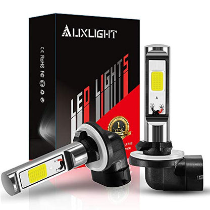 881 889 886 894 862 896 898 LED Fog Light Bulbs 6000K Xenon White, Super Bright High Power COB Chips LED Fog Daytime Running Lights DRL Bulbs Replacement for Cars, Trucks (Pack of 2)