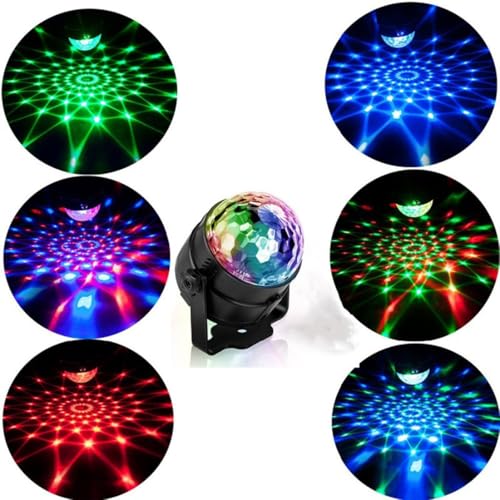 Disco Ball Party Lights, Led Strobe Lights Sound Activated for Karaoke, Festival Celebration Birthday Xmas Wedding Bar