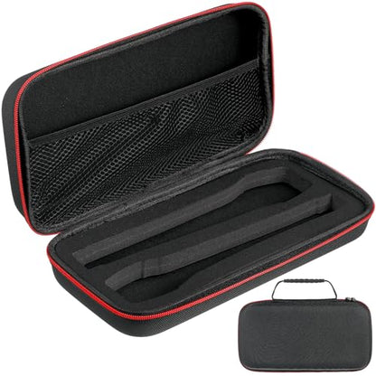Vaguelly Case: Hard EVA Case for Handheld Dual Mic Bag Hard Carrying Travel Case | Drop resistant EVA sponge build, 30 x 15 x 7 cm size, built-in mesh pocket for small accessories