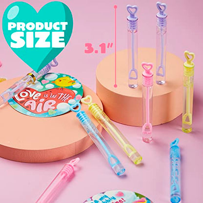 JOYIN 32 Pcs Valentines Day Gift Cards with Mini Bubble Maker Wands for Kids, Valentine Party Favor Toys, Valentine's Day Kids Classroom Exchange Prizes, Bubble Wands with Cards, Photo Prop Decor - style: Animal