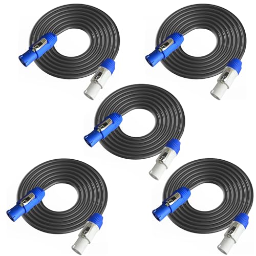 5Pack PowerCon Power Cable 12AWG PowerCon Extension Cable-6FT - size: 6FT-5