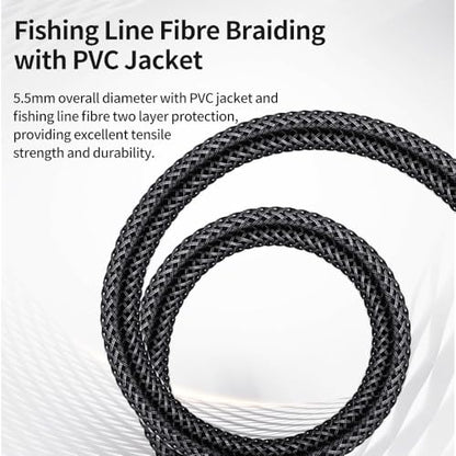2-Pack 1/4 Inch TS Instrument Cable 6.6 Feet /2M Electric Guitar Cables Quarter Inch Mono Jack Cord for Electric Guitar, Mandolin, Bass AMP, Keyboard, Mixer, Equalizer - size: 6.6 Feet/2M