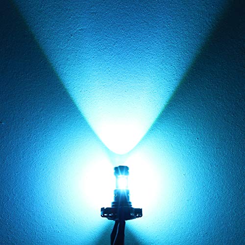 PSX24W 2504 LED Fog Light Bulb, 8000K Ice Blue, 2 Pack | 3800LM Super Bright, 12276 LED Fog Bulb, Daytime Running Lights, for Cars, Non-Polarity - color: Ice Blue