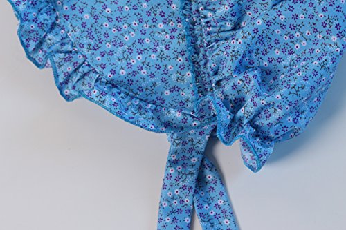 Making Believe Girls Deluxe Bonnet - 4-8 Years (Choose Color) - color: Blue Calico
