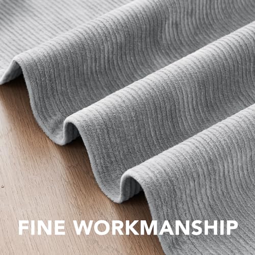 H.VERSAILTEX Velvet 100% Blackout Curtains for Living Room Full Light Blocking Curtains Thermal Insulated Room Window Drapes Soft Luxury Curtains Grommet Top 2 Panels (55" W x 63" L, Gray) - color: Grey, size: 55"W x 63"L (Pack of 2)